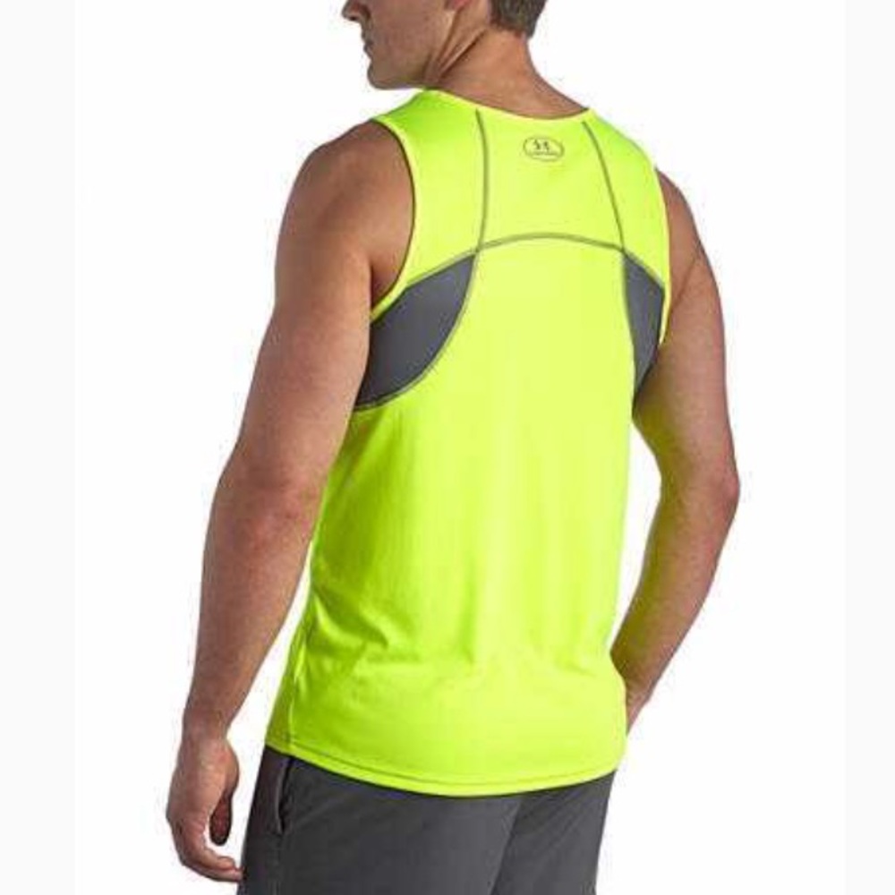 Men’s XL cold black yellow neon under armour shirt